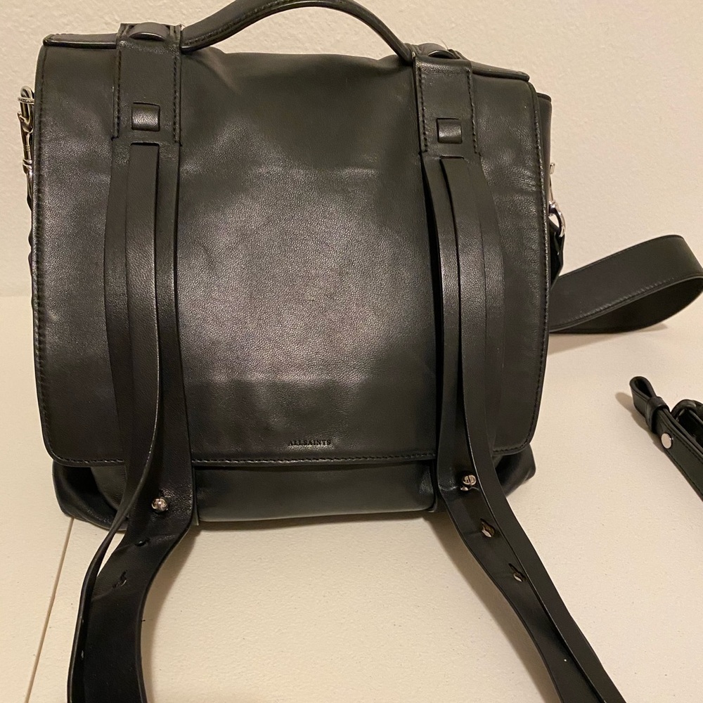 All saints leather backpack- the Fin